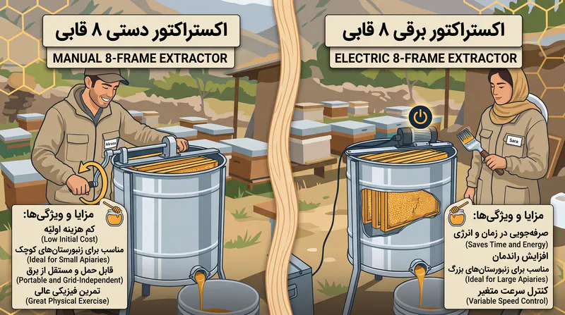 قیمت اکستراکتور هشت قابی